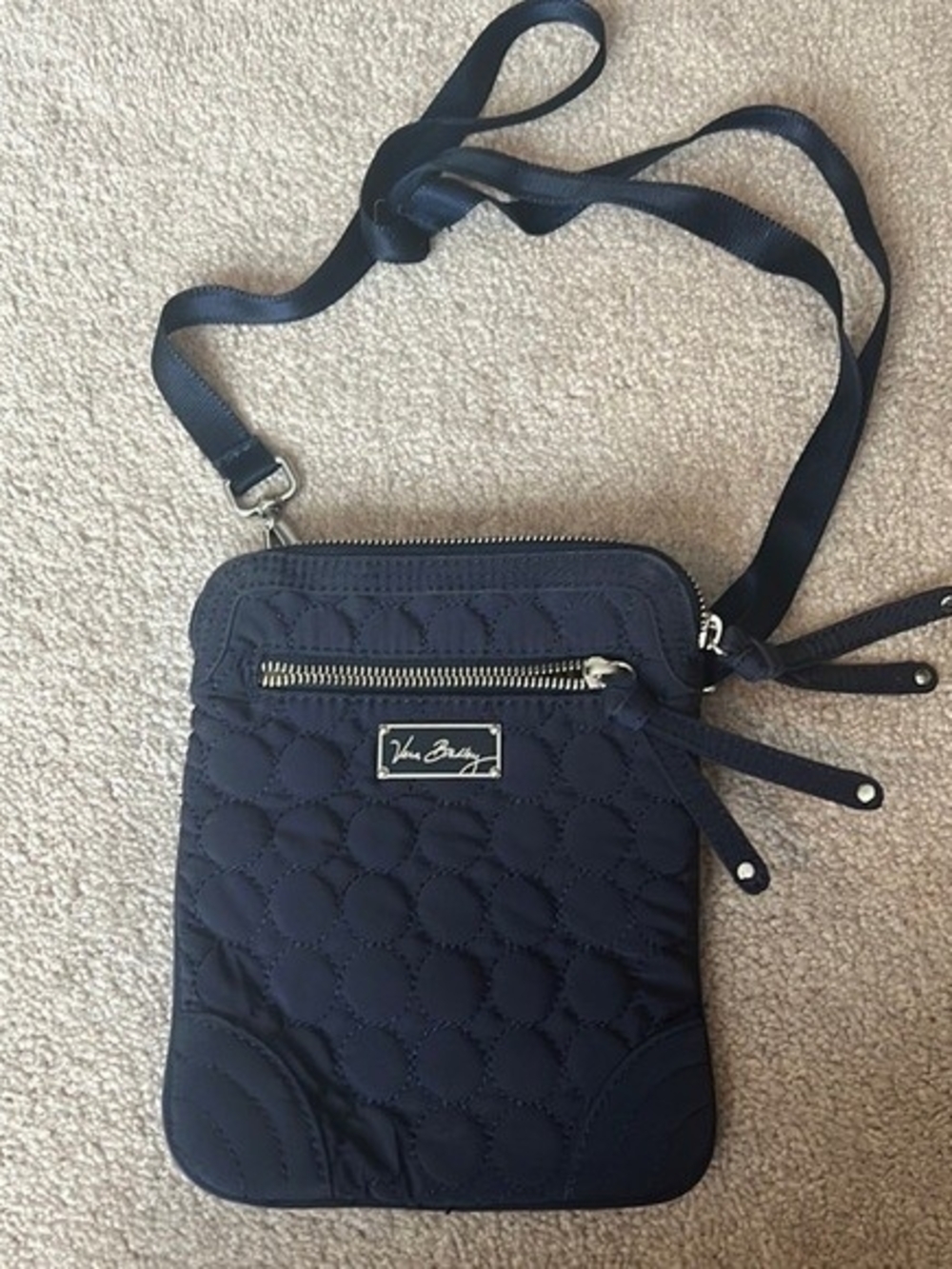 Vera Bradley Quilted Navy Crossbody Bag
